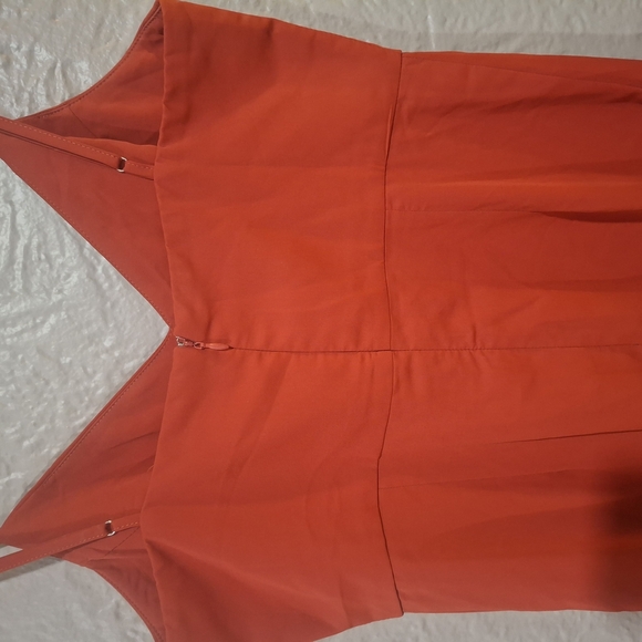 Lulu's Red Asymmetrical Wrap Sundress - Picture 5 of 11